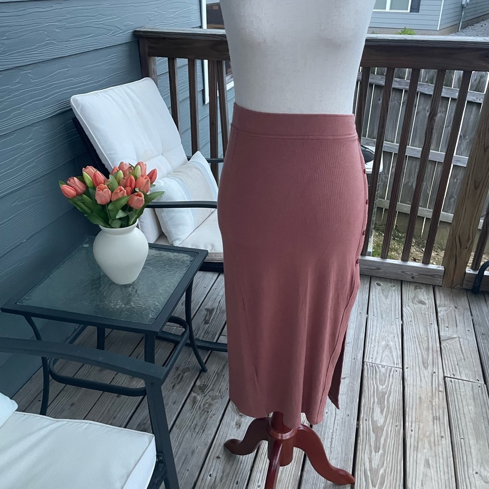 ABERCROMBIE & FITCH Knit Midi Skirt (Size XSmall)